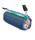 Портативная колонка HOCO HC23 IPX4, BT 5.0, 2x5W, RGB подсветка, Navy Blue, Box