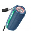 Портативная колонка HOCO HC23 IPX4, BT 5.0, 2x5W, RGB подсветка, Navy Blue, Box