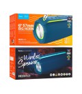 Портативная колонка HOCO HC23 IPX4, BT 5.0, 2x5W, RGB подсветка, Navy Blue, Box