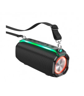 Портативная колонка HOCO HC23 IPX4, BT 5.0, 2x5W, RGB подсветка, Black, Box