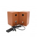 Колонки Kisonli X23BT, 2x5W, USB/ AUX/BT, DC: 5V/1-2A, Wooden, BOX, Q12