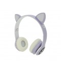 Беспроводные Bluetooth наушники Cat Ear VZV-23M Led, Purple