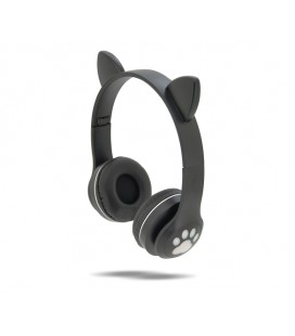 Беспроводные Bluetooth наушники Cat Ear VZV-23M Led, Black