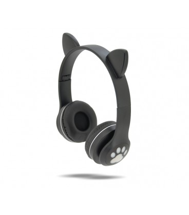 Беспроводные Bluetooth наушники Cat Ear VZV-23M Led, Black