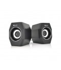 Колонки 2.0 Kisonli A-101S для ПК и ноутбука, USB + 3.5mm, 2x3.5W, 20Hz- 20KHz, Black, BOX, Q60