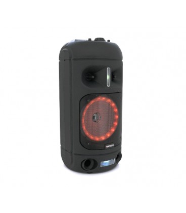 Мощная акустическая система с подсветкой Kimiso QS-A880, 100W, Bluetooth микрофон, встроенный аккум 3700mAh, питание 220В, Black