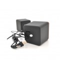 Колонки 2.0 Kisonli V400 для ПК и ноутбука, USB + 3.5mm, 2x1,5W, 20Hz- 20KHz, Black, BOX, Q80