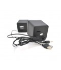 Колонки 2.0 Kisonli V410 для ПК и ноутбука, USB + 3.5mm, 2x1.5W, 20Hz- 20KHz, Black, BOX, Q80