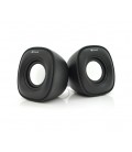 Колонки 2.0 Kisonli V350 для ПК и ноутбука, USB + 3.5mm, 2x1,5W, 20Hz- 20KHz, Black, BOX, Q60