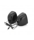 Колонки 2.0 Kisonli V360 для ПК и ноутбука, USB + 3.5mm, 2x1.5W, 20Hz- 20KHz, Black, BOX, Q50