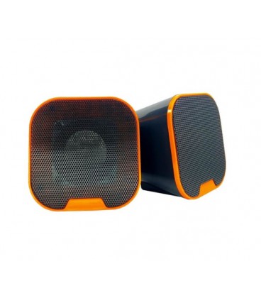 Колонки 2.0 CRASH X9 USB+3.5mm, 2x3W, 20Hz- 18KHz, с регулятором громкости, Black, BOX, Q24