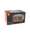 Колонка Kisonli G2 Bluetooth 5.0, 1х10W, 1200mAh, USB/TF/BT/FM/AUX, DC: 5V, Dark wood, BOX, Q40