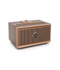 Колонка Kisonli G1 Bluetooth 5.0, 2х10W, 1500mAh, USB/TF/BT/FM/AUX, DC: 5V, Dark wood (Brown), BOX, Q24