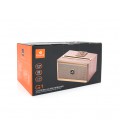 Колонка Kisonli G1 Bluetooth 5.0, 2х10W, 1500mAh, USB/TF/BT/FM/AUX, DC: 5V, Dark wood (Brown), BOX, Q24