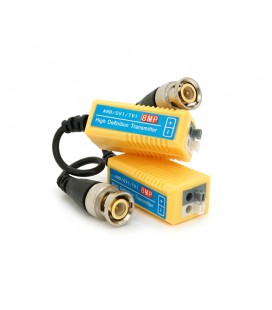 Пассивный приемопередатчик видеосигнала 8MP AHD/CVI/TV/CVBS, 720P/960P/1080P - 300/200 метров, пружинные зажимы