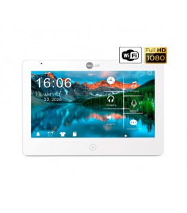 10ти дюймовый Full HD сенсорный видеодомофон с WiFi LAN и возможностью просмотра архива с телефона NeoLight MEZZO HD WF белый