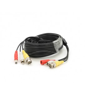 Патчкорд комбинированный коаксиальный+питание+звук BNC+DC+AV 15m, черный, Q50