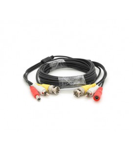 Патчкорд комбинированный коаксиальный+питание+звук BNC+DC+AV 5m, черный