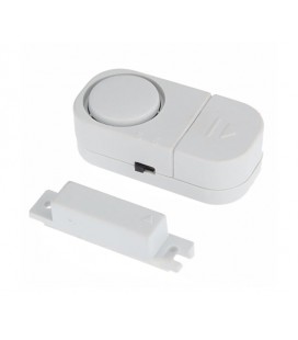 Датчик магнитоконтакный с сиреной RL-9805, White, питание 3 × 1.5V LR44