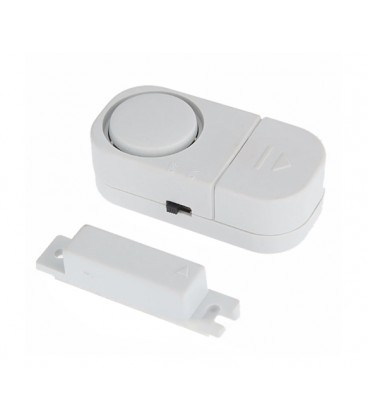 Датчик магнитоконтакный с сиреной RL-9805, White, питание 3 × 1.5V LR44