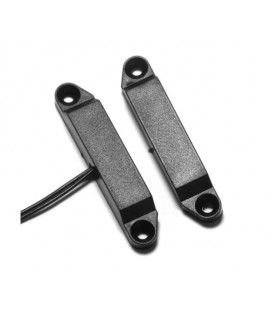 Магнитоконтактный Датчик накладной ЭСМК-4 .контакт NO. пластик, 58х12x11мм черный цена за 1шт