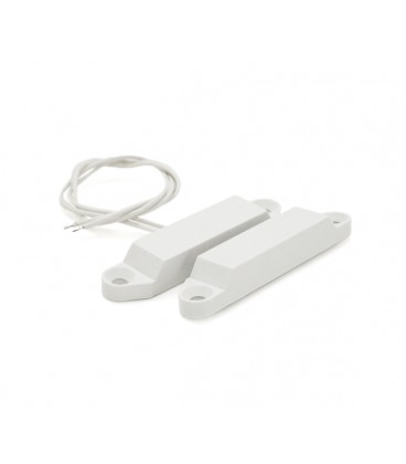 Магнитоконтактный Датчик накладной ЭСМК-4 .контакт NO. пластик, 58х12x11мм белый цена за 1шт