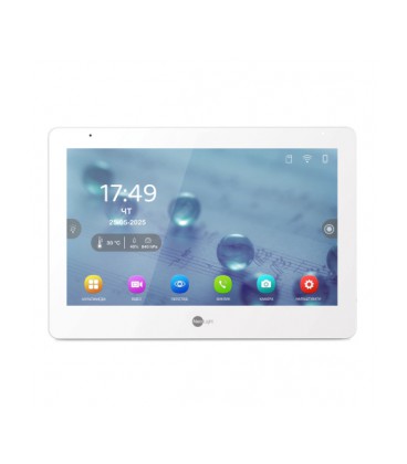 10ти дюймовый гибридный IP/AHD видеодомофон нового поколения NeoLight MEZZO Hybrid белый