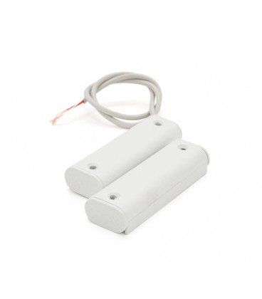 Магнитоконтактный Датчик накладной ЭСМК-7ЭП .контакт NO. пластик,большой в против.удар.корпусе 73х24x15мм белый цена за 1шт