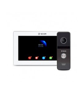 Комплект видеодомофон+видеопанель BCOM BD-770FHD White Kit ( 7'IPS домофон с памятью, запись по движению, Full HD вызывная панел