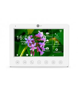 7ми дюймовый Full HD видеодомофон с WiFi LAN и возможностью просмотра архива с телефона NeoLight KAPPA+ HD WF белый
