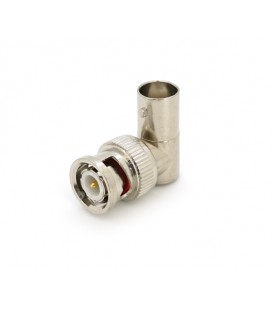 Разъем BNC-M - BNC-F угловой Q100