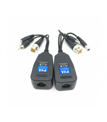 Пассивный приемопередатчик видеосигнала PV, DC+BNC+AV Q100