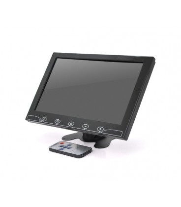 Монитор для видеонаблюдения 10.1', AV + VGA +HDMI +RCA разъемы, 1024*600ips, 12-24V, BOX