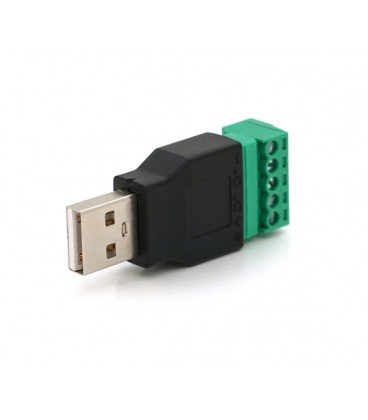Разъем для подключения USB (5 контактов) с клеммами под кабель Q100