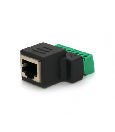 Разъем для подключения RJ-45(F) (8 контактов) с клеммами под кабель Q100