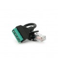 Разъем для подключения RJ-45(M) (4 контакта) с клеммами под кабель Q100