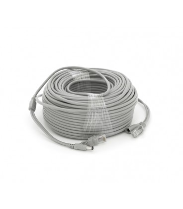 Патчкорд комбинированный по витой паре RJ-45+DC 50m, серый, Q20