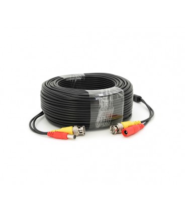 Патчкорд комбинированный коаксиальный+питание BNC+DC 50m, черный Q30