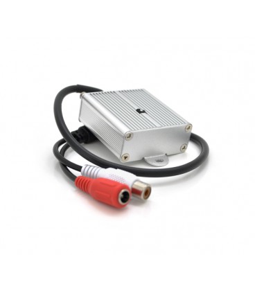 Микрофон металлический GK-801A для камер видеонаблюдения, DC 12V