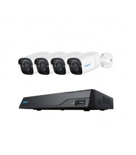 Комплект видеонаблюдения с 4 уличными 5МП POE камеры Reolink NVS8-5MB4 (4 уличных POE камеры, POE видеорегистратор c HDD 2TB)