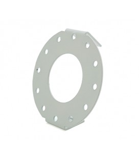 Кронштейн металлический универсальный КК03 для камер диаметром 100мм ( под коробки UMK D-130) под бандажную ленту белый