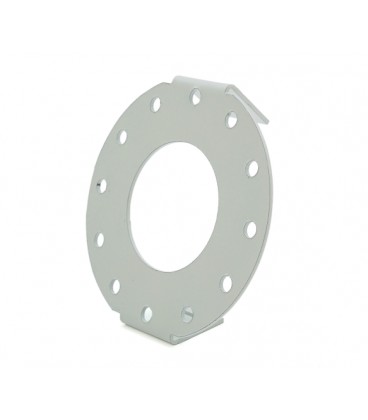 Кронштейн металлический универсальный КК03 для камер диаметром 100мм ( под коробки UMK D-130) под бандажную ленту белый