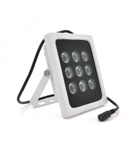 ИК-прожектор GY-IR009. 12V, 36W, 9LED, IP66, 850Нм, угол обзора 90°, дальность до 120м.