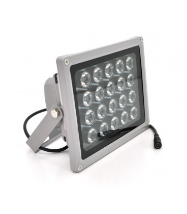 ИК-прожектор YT-IR2012HW. 12V, 40W, 20LED, IP66, 850Нм, угол обзора 90°, дальность до 80м.