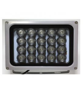 ИК-прожектор HYYS2020R. 220V, 40W, 20LED, IP66, 850Нм, угол обзора 90°, дальность до 150м.