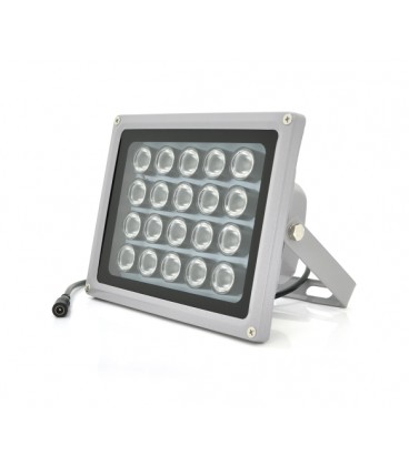 ИК-прожектор GY-IR20. 12V, 40W, 20LED, IP66, 850Нм, угол обзора 90°, дальность до 150м.