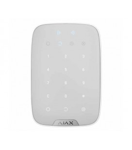 Беспроводная сенсорная клавиатура с RFID-Считывателем и поддержкой Bluetooth Ajax KeyPad Plus white
