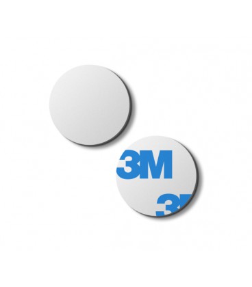 Бесконтактная самоклейка- заготовка ID Em-Marine 125 КГц (без кода для перезаписи) Ø25 цвет белый