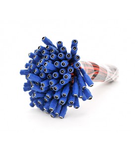 Разъем питания DC-F (D 5,5x2,5мм) &gt, кабель длиной 30см, Red/Blue