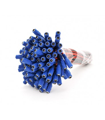 Разъем питания DC-F (D 5,5x2,5мм) &gt, кабель длиной 30см, Red/Blue